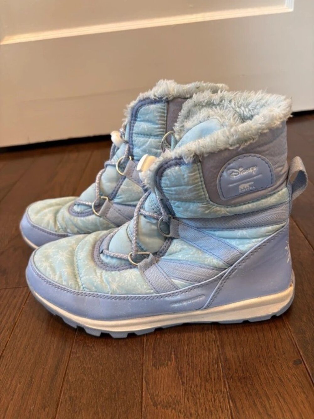 Sorel x Disney Frozen Waterproof Winter Boots Short Lace - Youth Size 2